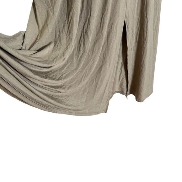A New Day NWT Stretch Scoop Neck Long Sleeve Fit & Flare Midi Dress Tan Size XXL - Picture 5 of 10